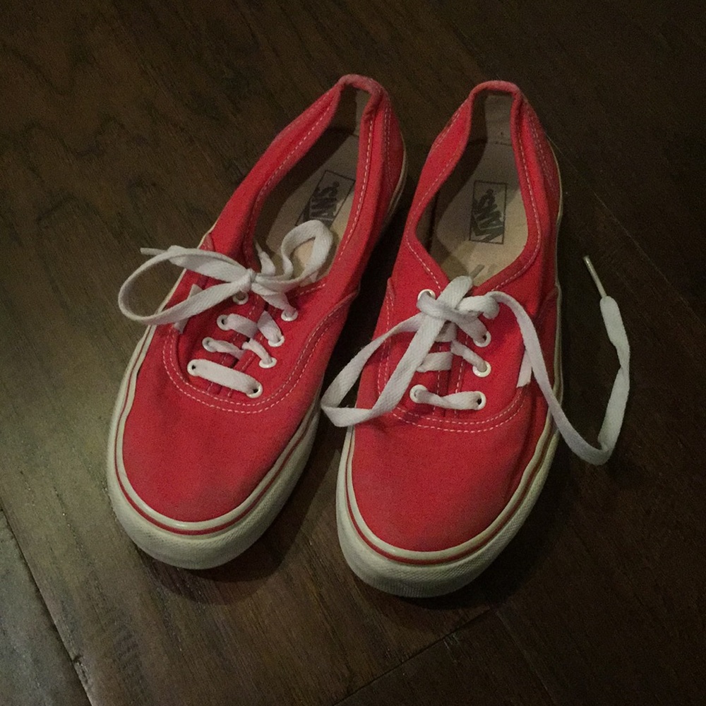 Kids red vans size 4